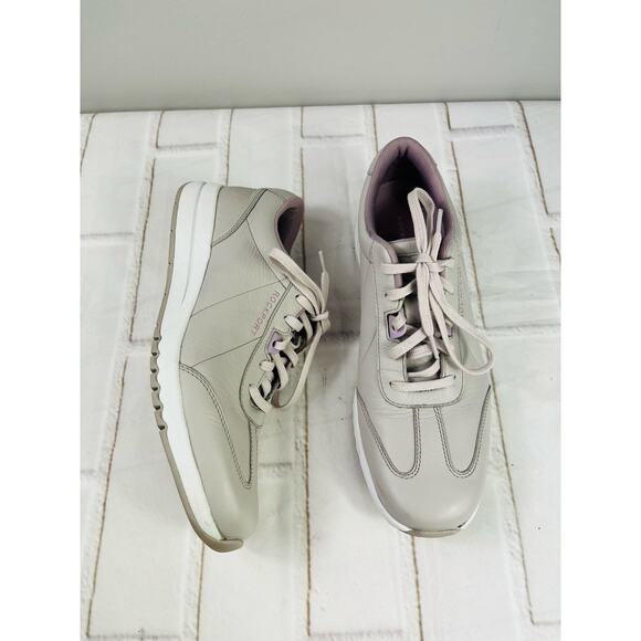 New Rockport lilac leather sneakers size 7.5 - Picture 6 of 10
